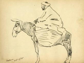 Man and Donkey (Sketchbook - Meknes & Marrakesh)
