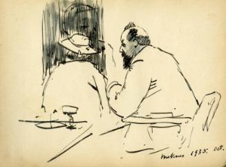 Seated Male Figures (Sketchbook - Meknes & Marrakesh)