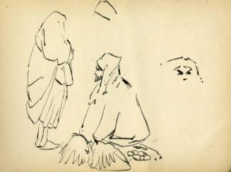 Two Figures in Profile (Sketchbook - Meknes & Marrakesh)