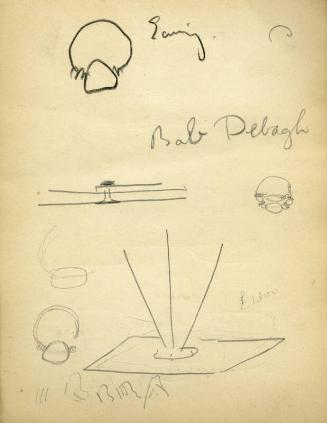 Sketch (recto) Hinge or Screw Fitiing (verso) (Sketchbook - Meknes & Marrakesh)