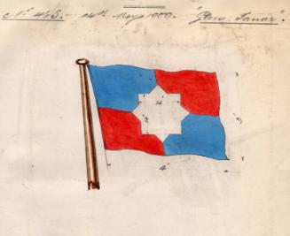 House Flag Of John Cook & Sons for use on the cargo steamer 'Glen Tanar' built By Hall Russell …