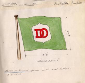 House Flag For Use On The Steam Trawler Isabella Fowlie Built By Hall Russell In 1911