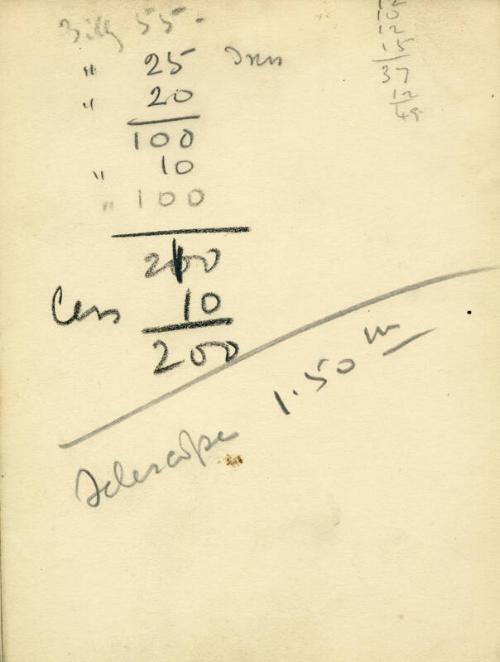 Calculations (Sketchbook - Marrakesh)