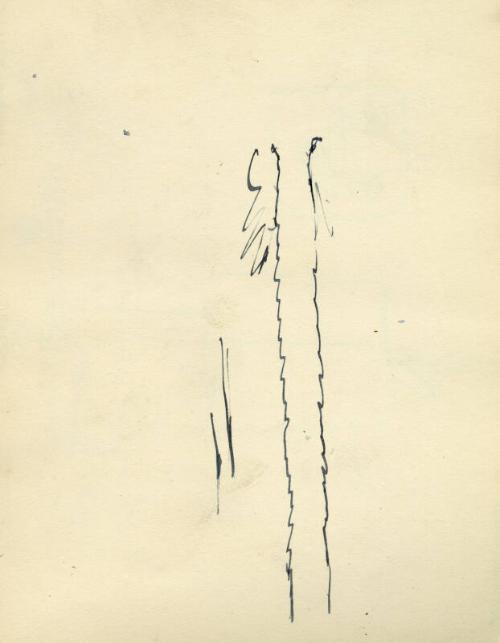 Palm Tree (recto), Floorplan (verso)  (Sketchbook - Morocco)