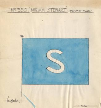 House Flag For The Steam Trawler Miriam Stewart Built By Hall Russell In 1914
