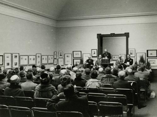 Opening of "The H. H. Kynett Collection of Etchings by  James McBey" Exhibition (Memorabilia after 1959 Related to James McBey)