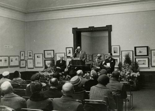 Opening of "The H. H. Kynett Collection of Etchings by  James McBey" Exhibition (Memorabilia after 1959 Related to James McBey)