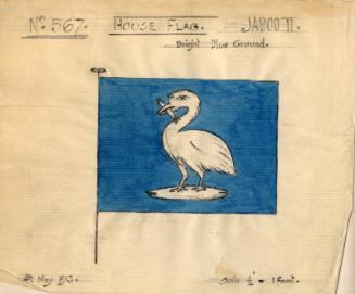 House Flag For The Steam Trawler 'jaboo Ii' Built By Hall Russell In 1915