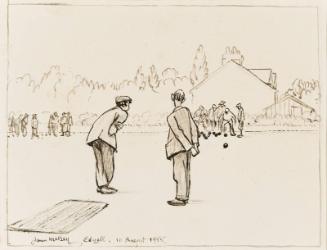 Bowling Green, Edzell - Illustration for H.H. Kynett's "Thank You Britain"