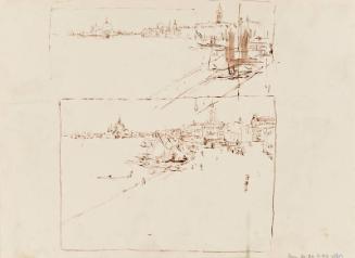 Two Views of Venice with St Mark's in the Distance