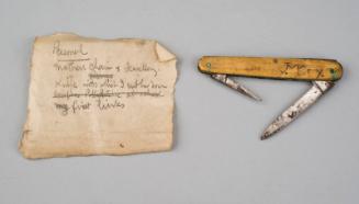 Penknife with Note