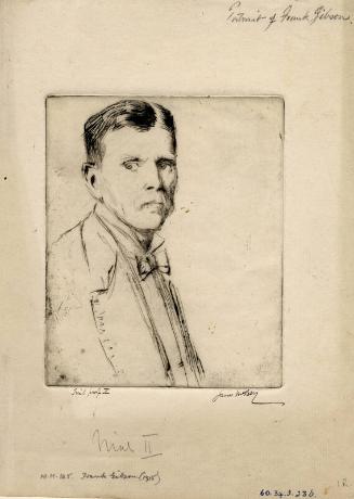 Portrait Of Frank Gibson by James McBey