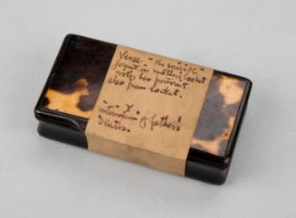 Tortoiseshell Box with Note on Paper