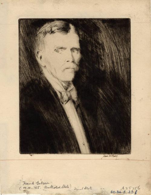 Portrait Of Frank Gibson by James McBey