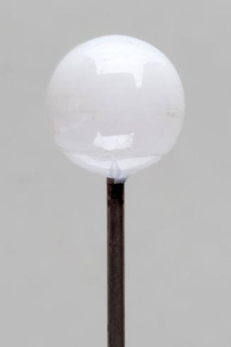Decorative Hatpin with White Glass Bead