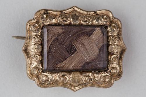 Sentimental Hairwork Brooch