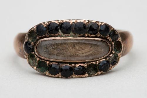 Hairwork Mourning Ring