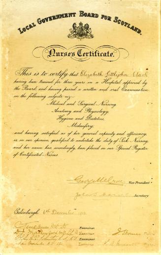 Registered Nurse's Certificate