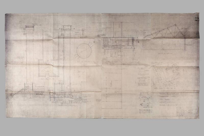 Broadford Works, New Tower Layout and Sections (Hose Lining Tower)