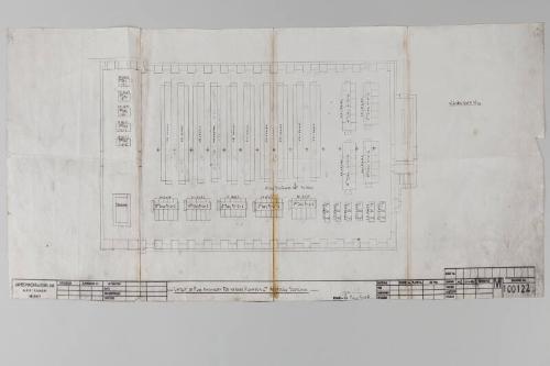 Site Plan for  Layout of Flax Machinery for Messrs Richards Ltd.