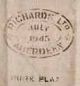 Sample of Flax Fabric by Richards, Broadford Works