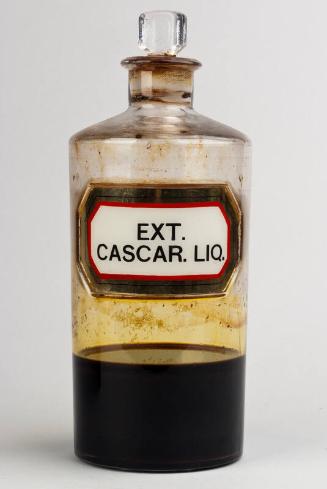 Recessed Label Shop Round EXT. CASCAR. LIQ. (Liquid Extract of Cascara)