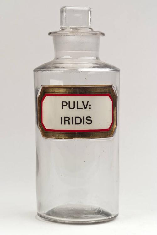 Recessed Label Powder Shop Round PULV: IRIDIS (Orris Powder)