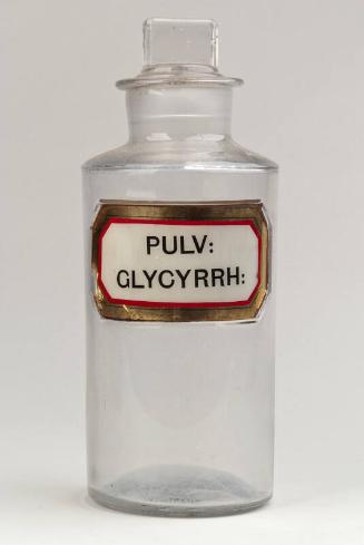 Recessed Label Powder Shop Round PULV: GLYCYRRH: (Liquorice Powder)