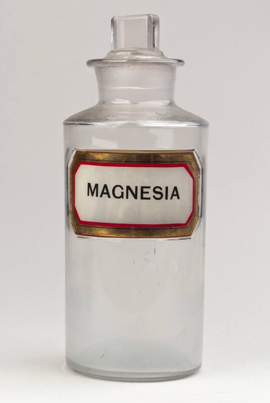 Recessed Label Powder Shop Round MAGNESIA