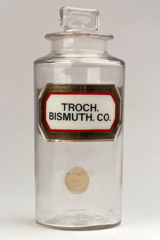 Recessed Label Powder Shop Round TROCH. BISMUTH.CO. (Compound Bismuth Lozenges)