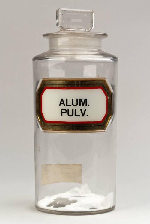 Recessed Label Powder Shop Round ALUM. PULV. (Aluminium Powder)