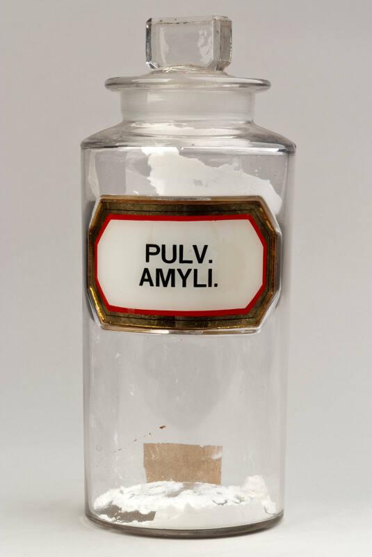 Recessed Label Powder Shop Round PULV. AMYLI.