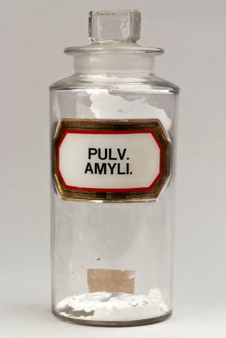 Recessed Label Powder Shop Round PULV. AMYLI.