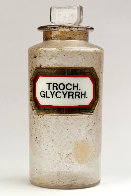 Recessed Label Powder Shop Round TROCH. GLYCYRRH.