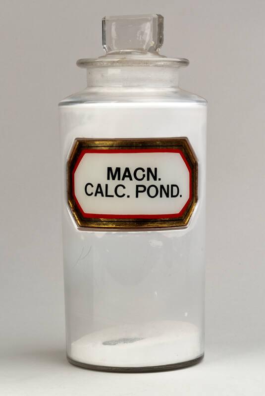 Recessed Label Powder Shop Round MACN. CALC. POND.