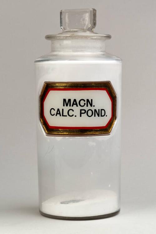 Recessed Label Powder Shop Round MACN. CALC. POND.