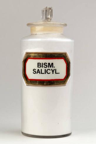 Recessed Label Powder Shop Round BISM. SALICYL.