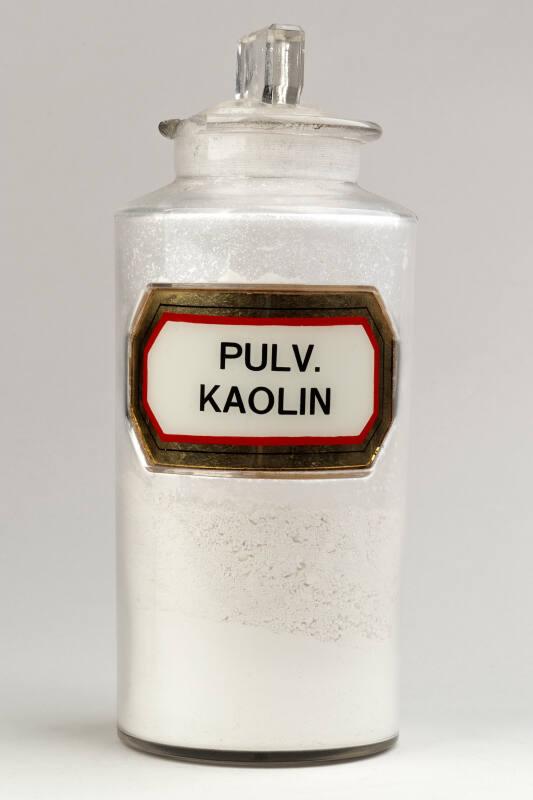 Recessed Label Powder Shop Round PULV. KAOLIN