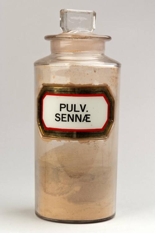 Recessed Label Powder Shop Round PULV. SENNÆ