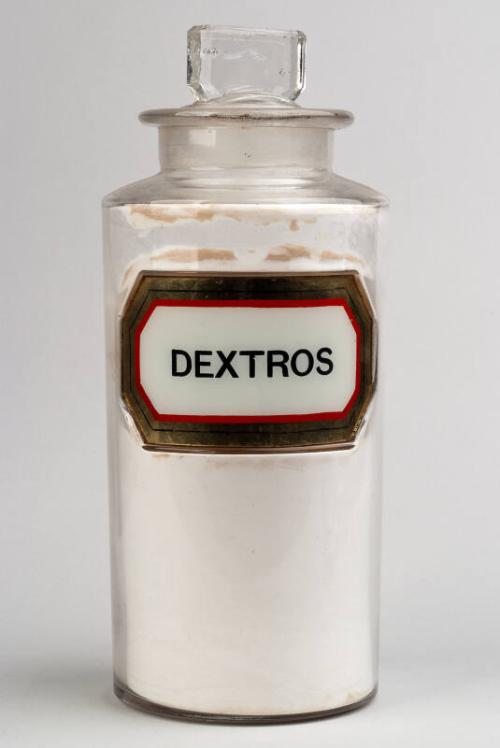 Recessed Label Powder Shop Round DEXTROS