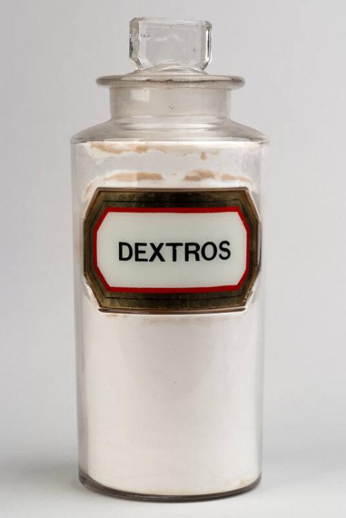 Recessed Label Powder Shop Round DEXTROS