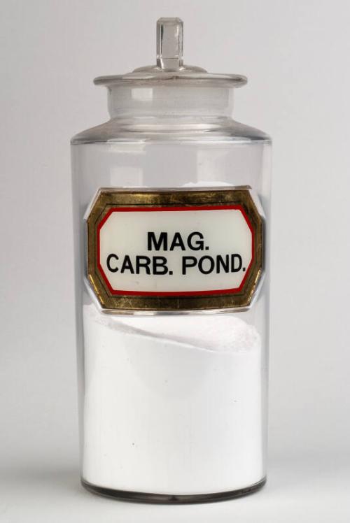 Recessed Label Powder Shop Round MAG. CARB. POND.