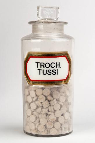Recessed Label Powder Shop Round TROCH. TUSSI