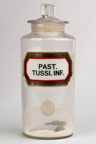 Recessed Label Powder Shop Round PAST. TUSSI. INF.