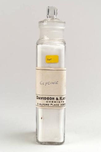 Clear Glass Squared Labelled Shop Round GLYCINE