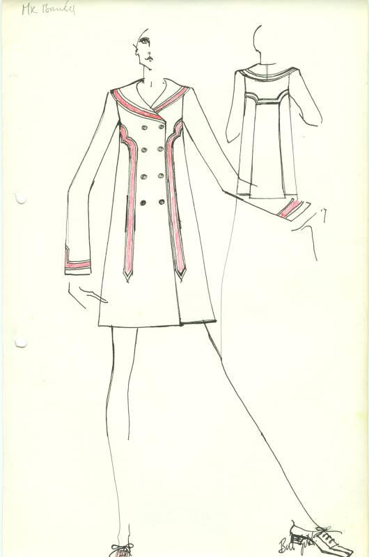 Drawing of Coat for Private Commission