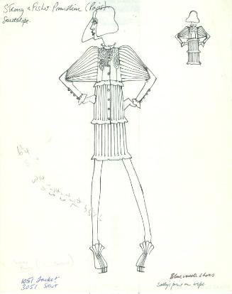 Drawing of Jacket and Skirt for Strong & Fisher Promotion