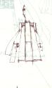 Drawing of Knee-length Dress and Waistcoat Designed for Evie - reverse