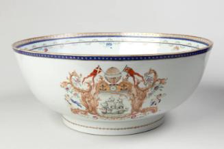 Chinese Armorial Punch Bowl