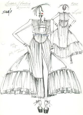 Drawing of Dress for Jeddah Collection